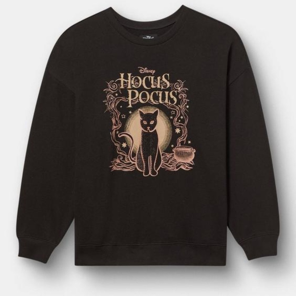 Disney Hocus Pocus Black Cat Pullover